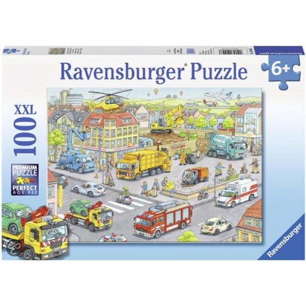 Ravensburger - Vehicles in the City Puzzle 100 Piece