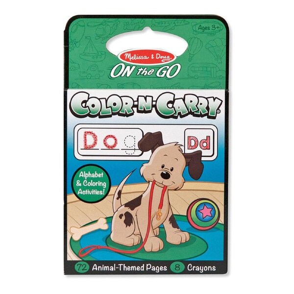 Melissa & Doug on the go - color-n-carry - animals