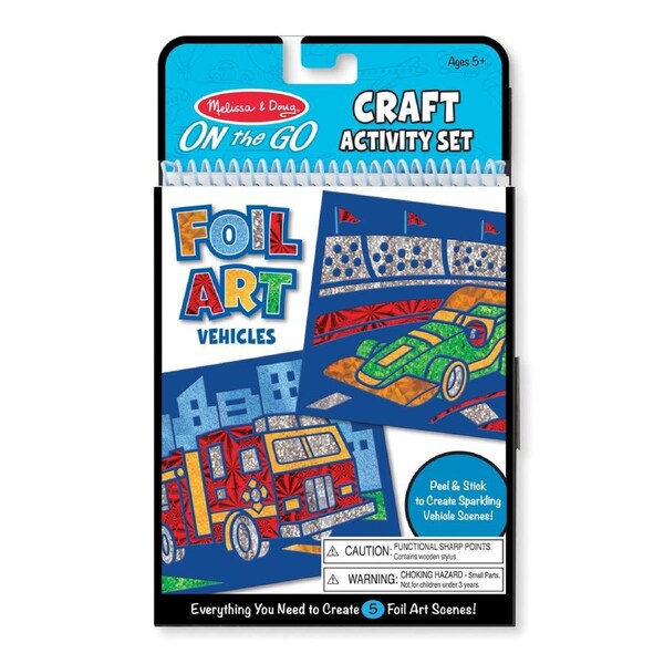 Melissa & Doug on the go - foil art vehicles