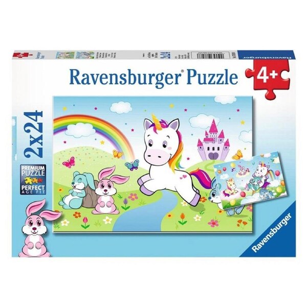Ravensburger - Fairytale Unicorn Puzzle 2 x 24pce