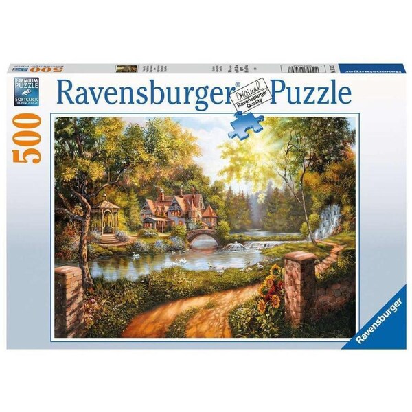 Ravensburger - Cottage by the River Puzzle 500 Piece