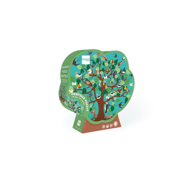 Scratch Europe - Puzzle 58 pcs - Contour Puzzle - Tree