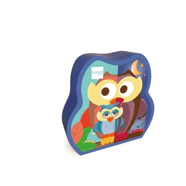 Scratch Europe - Puzzle 39pcs - 2 Sided - Owl Day/Night