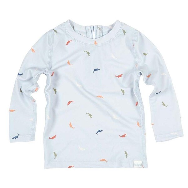 Toshi Swim Rashie Long Sleeve Shark - Size 3
