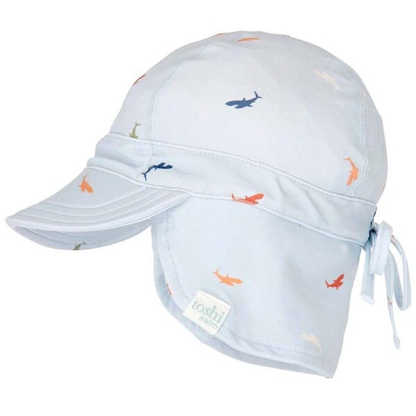 Toshi Swim Flap Cap Sharks - Extra Extra Small