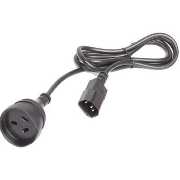 IEC C14 Plug To 3 Pin 10A AC Socket 40cm