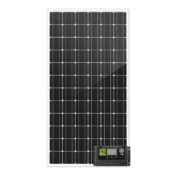 250W 12V Solar Panel Kit Mono Fixed Camping Caravan Boat Power Battery Charging