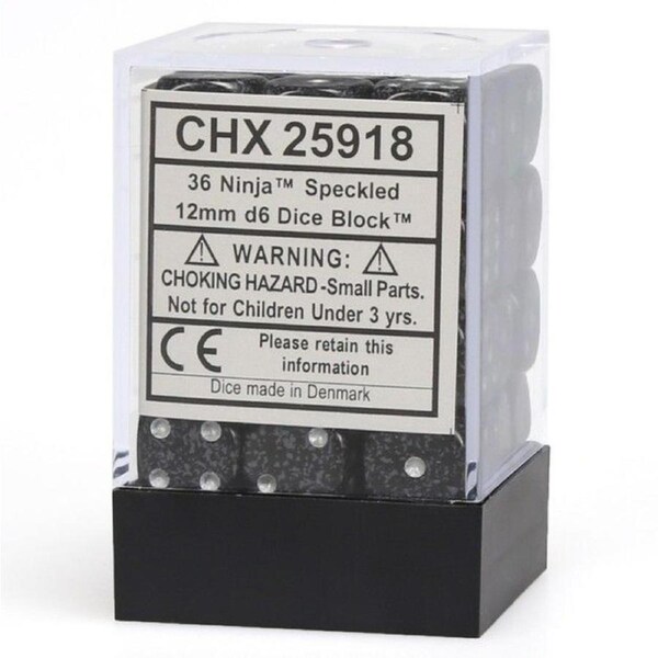 CHX 25918 Speckled 12mm d6 Ninja Block (36)