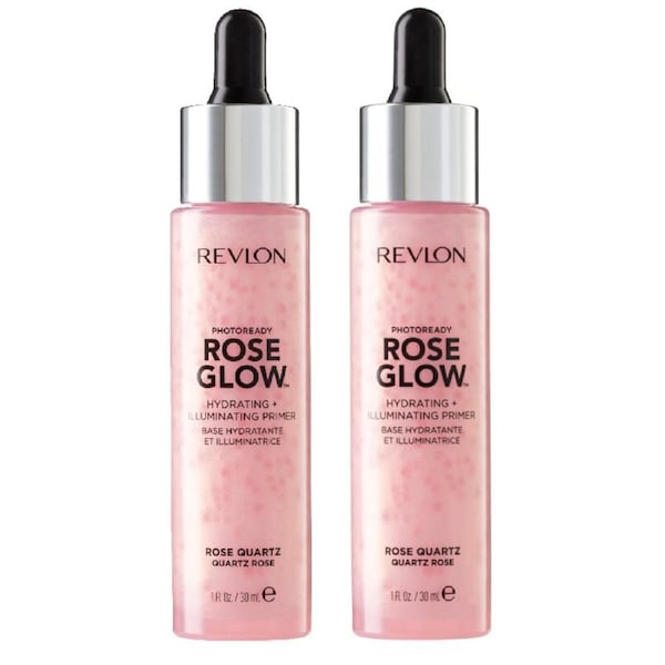2 x Revlon PhotoReady Rose Glow Hydrating and Illuminating Primer 30mL - Rose Quartz