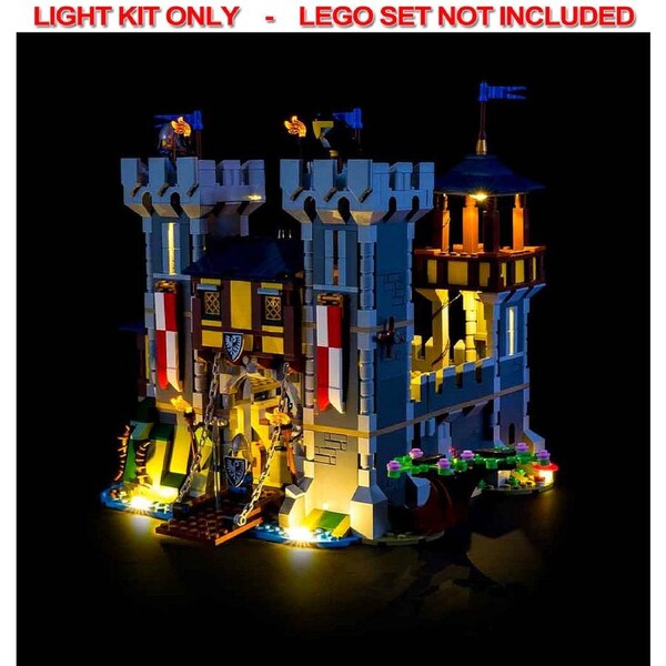 Light My Bricks - LIGHT KIT for LEGO Medieval Castle 31120