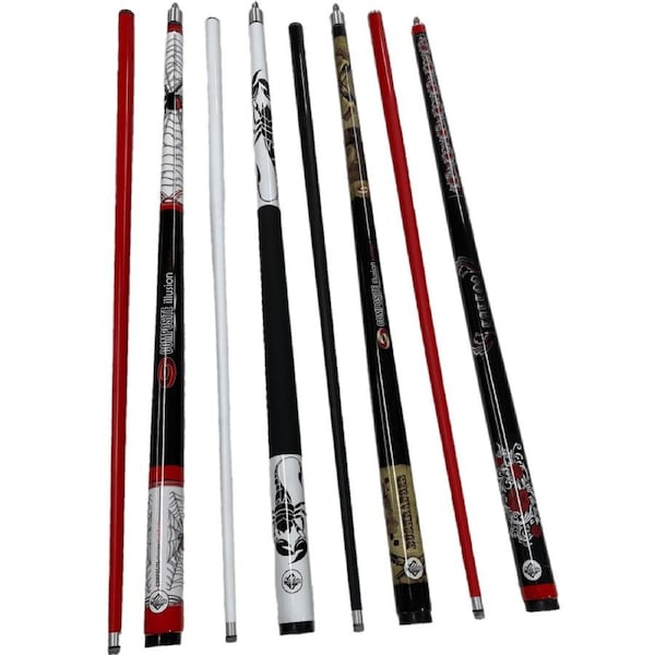 Illusion Pool Snooker Billiard Cue Set 4 cues