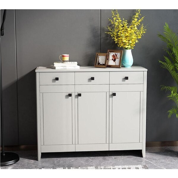 120CM Morden French Provincial Shoe Cabinet Cupboard Matt White Fits US11