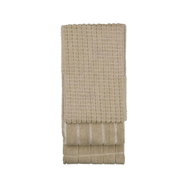 Microfibre 3pc Kitchen Towel Set Mocha