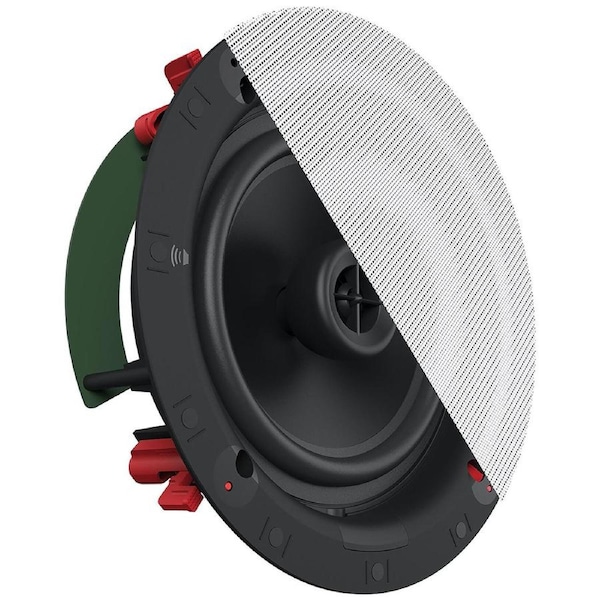 Klipsch DS-180CDT 8" In-Ceiling 200W Speaker w/ Pivoting Woofer/Tweeter White