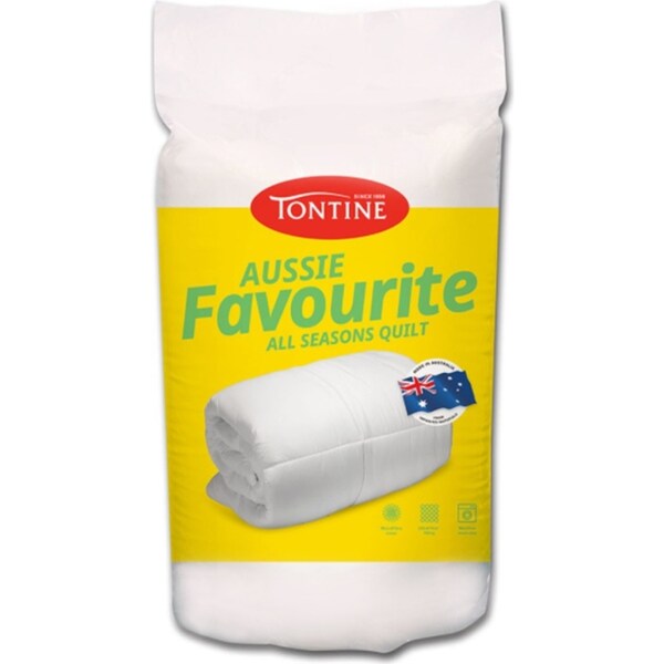 Tontine 240x210cm Aussie Favourite All Seasons King Bed Microfibre Quilt Doona
