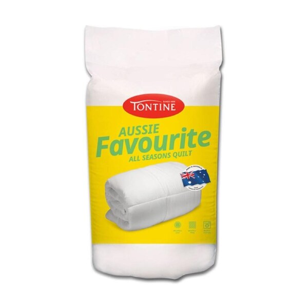 Tontine 140x210cm Aussie Favourite All Seasons Single Bed Microfibre Quilt Doona
