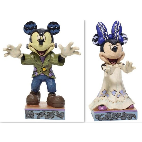 Disney Traditions by Jim Shore -Halloween Mickey & Minnie (2 pc) Figurine 13.5cm