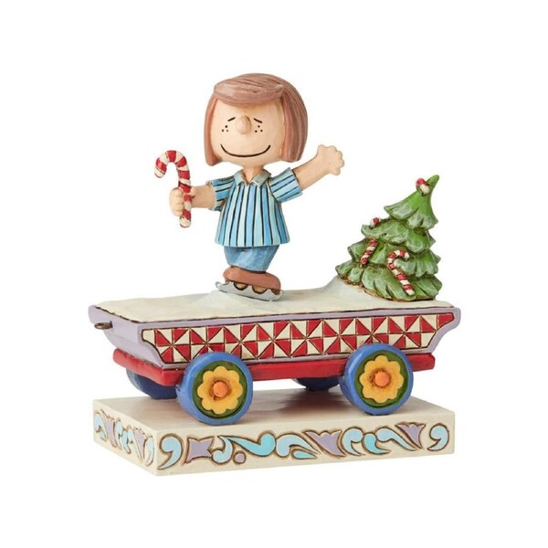 Peanuts by Jim Shore - Peppermint Patty Train Car Figurine 11.5cm
