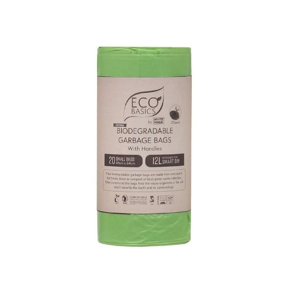 White Magic Eco Basics Biodegradable Corn Starch Garbage Bags - Small pack 20