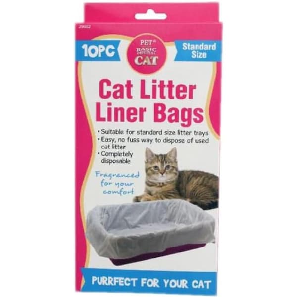 Ozoffer 2x Cat Litter Liner Bags 10pc 50cm x 90cm