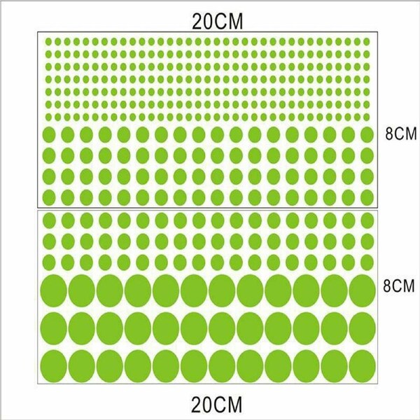 Home Decoration Wall Stickers Luminous Dark Dot Glow in the Dark - 407pcs