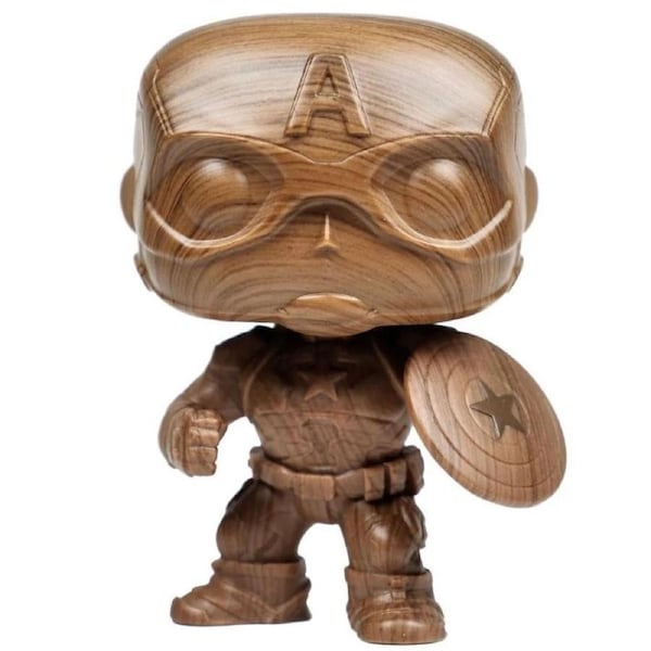 Pop! Funko 10cm Captain America Wood Deco Collectables Vinyl Kids Figurine 3y+