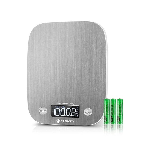 Etekcity Digital Food Kitchen Scale Baking Cooking Meal Prep Stainless Steel