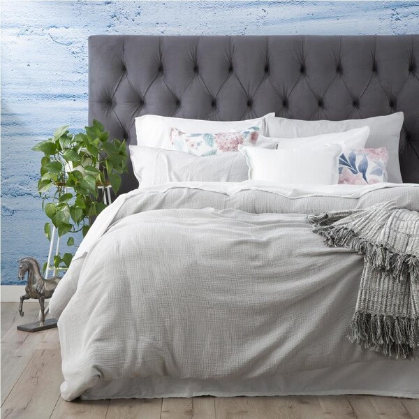 Medallion 65cm Pillowcase Soft Cover Cotton Vintage Washed Tufted European SLV