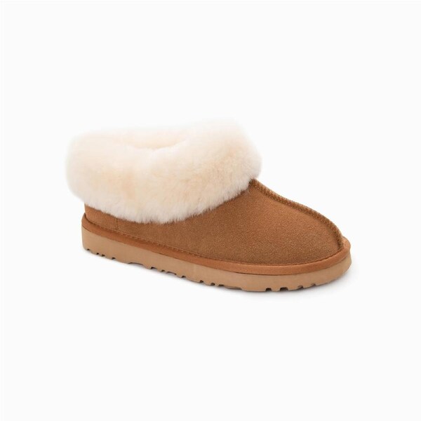 Ugg Slippers Collar Unisex Premium Sheepskin Slippers Suede Ozwear Ugg EU36 / AU3M/5L / 231mm / PINK