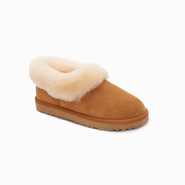 Ugg Slippers Avery Unisex Premium Sheepskin Slippers Suede Ozwear Ugg EU38 / AU5M/7L / 247mm / GREY