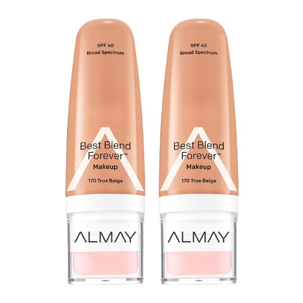 Almay Best Blend Forever Makeup 30ml 170 TRUE BEIGE - 2 pack