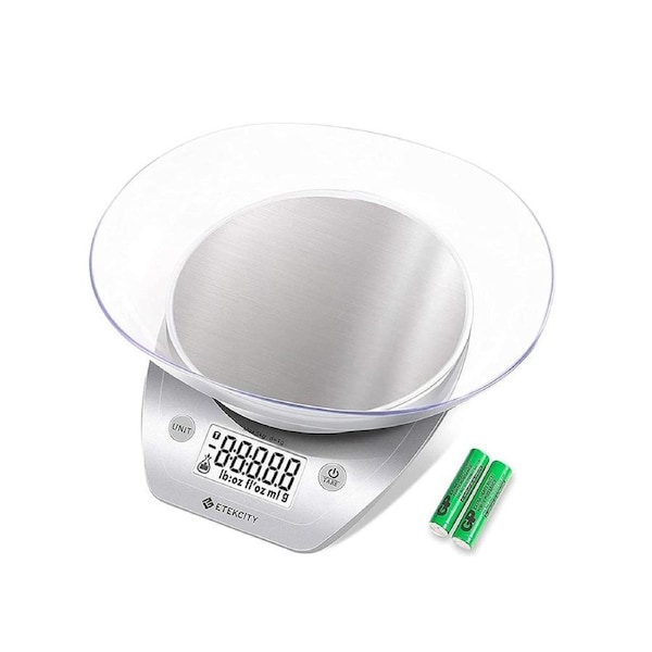Etekcity Digital Food Kitchen Scale with Bowl Dieting Baking Cooking Meal Prep