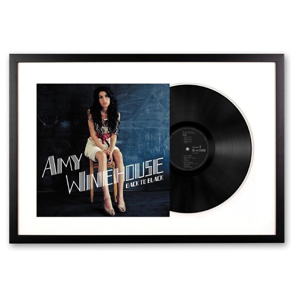 Framed Amy Winehouse Back to Black Vinyl Album Art