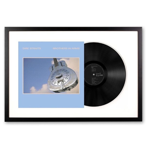 Framed Dire Straits Brothers in Arms - Double Vinyl Album Art