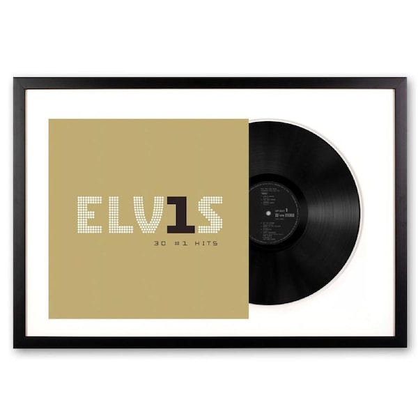 Framed Elvis Presley Elvis 30 #1 Hits Vinyl Album Art