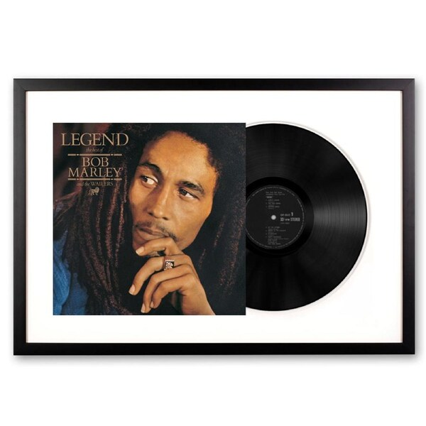 Framed Bob Marley - Legend - Vinyl Album Art