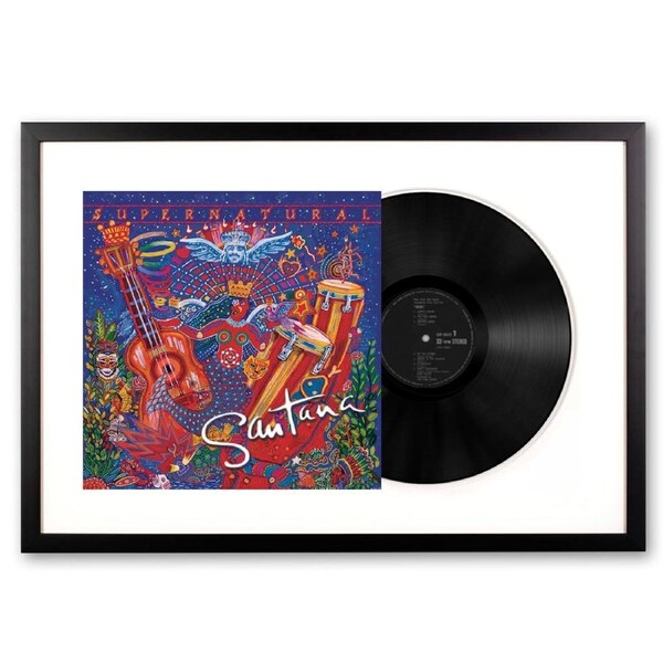 Framed Santana Supernatural Vinyl Album Art