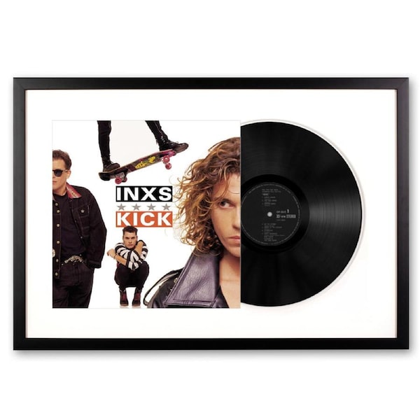 Framed INXS Kick - Vinyl Album Art
