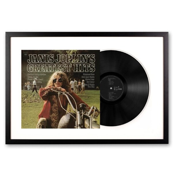 Framed Janis Joplin Janis Joplin's Greatest Hits Vinyl Album Art