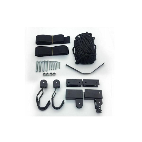 Kayak Hoist Pulley System Ceiling Bike Lift Garage Storage Rack 125LBS Capacity