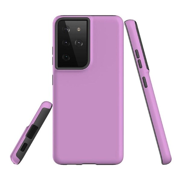 For Samsung Galaxy S21 Ultra Case, Shielding Back Cover,Plum Purple