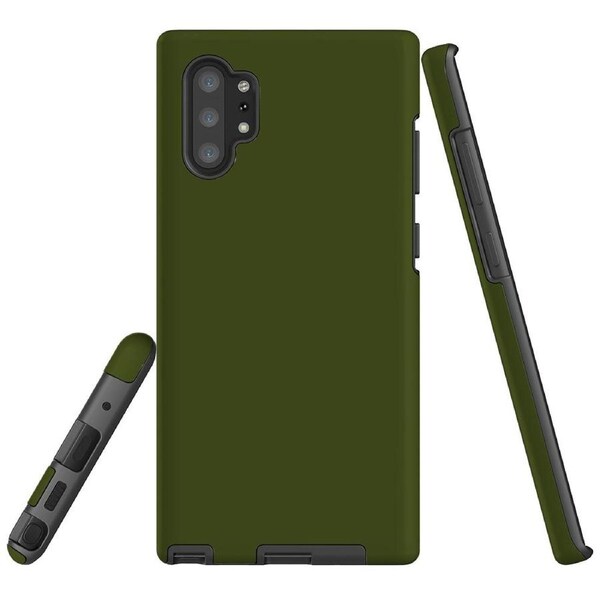 For Samsung Galaxy Note 10+ Plus Case, Shielding Back Cover,Army Green