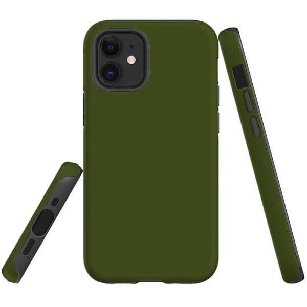 For iPhone 12 mini Case, Shielding Back Cover,Army Green