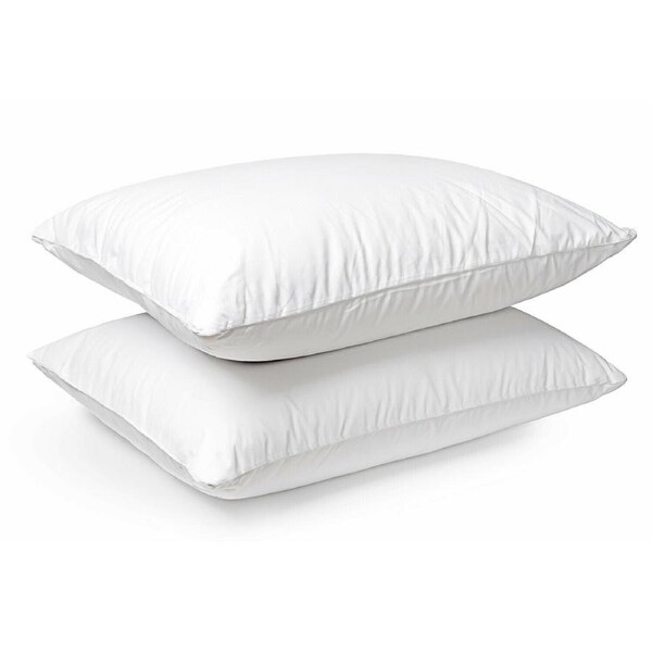2x Standard Bed Pillows 48x73cm Firm 100% Cotton Cover Hotel Quality