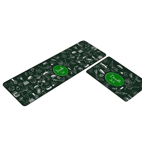 2 Pcs Non-Slip Rug Door Mat Carpet Floor Kitchen Doormat Water Absorption #1