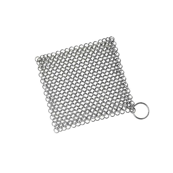Stainless Steel Cast Iron Cleaner Chainmail Scrubber Cookware Home Kitchens Tool