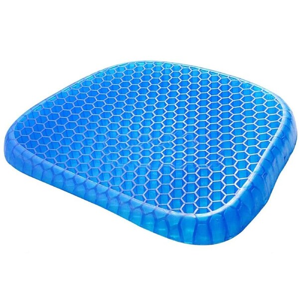 Gel Honeycomb Seat Comfort Cushion Flex Back Support Spine Protector