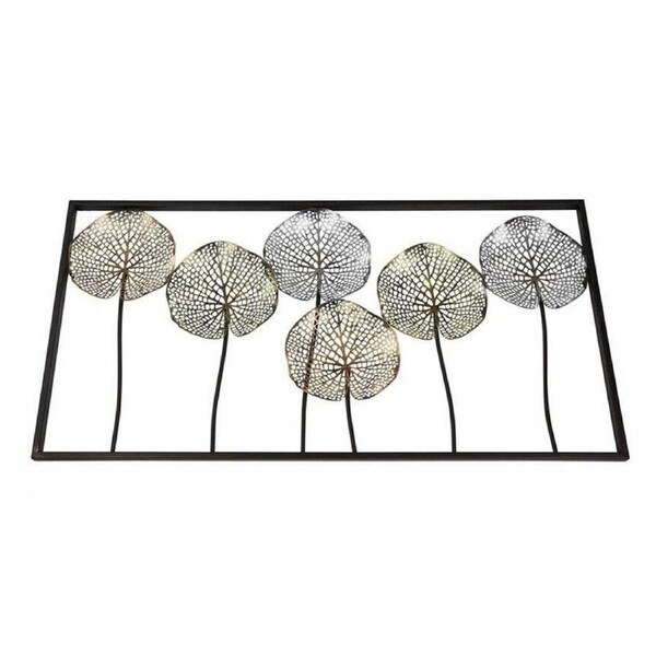 Large Metal Wall Art 100cm Dandelion Framed Hanging Home Decor Flower Sculpture