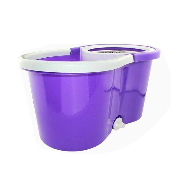 Spin Mop 360 Bucket Stainless Steel Dry 2 Free Microfibre Mop Head