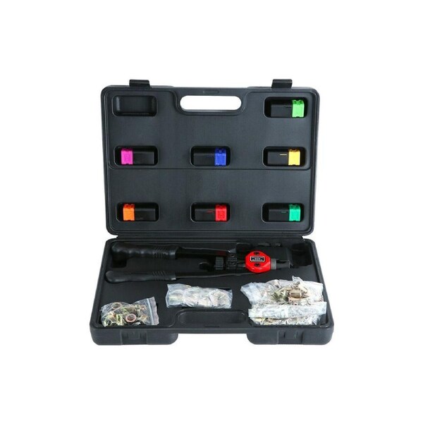 430pcs Set Rivet Nut Nutsert Tool Riveting Rivnut Riveter Gun Heavy Duty M3-12